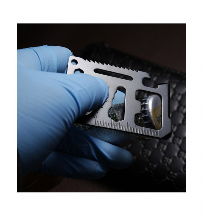 Multitool card outdoor / camping / survival tool, cu husa [2]