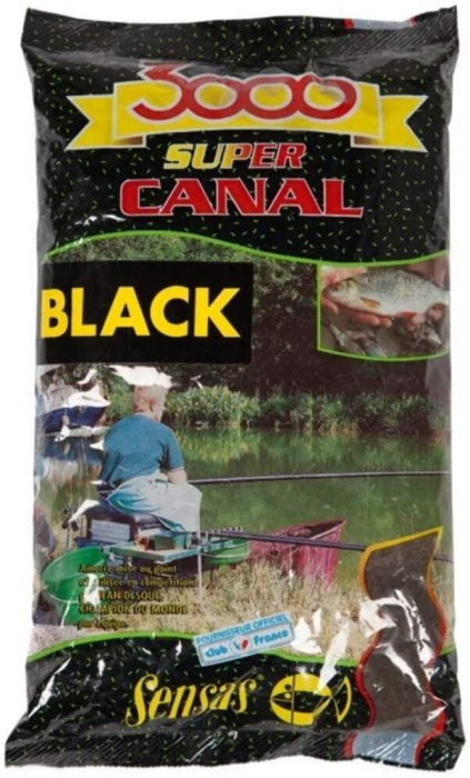 NADA SENSAS 3000 SUPER CANAL BLACK, 1 KG [1]