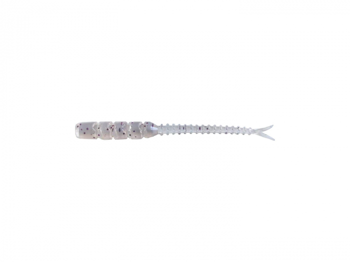 GRUB MUSTAD AJI MICRO BACHI 5 CM CLEAR PURPLE GLITTER 12 BUC / PLIC [1]