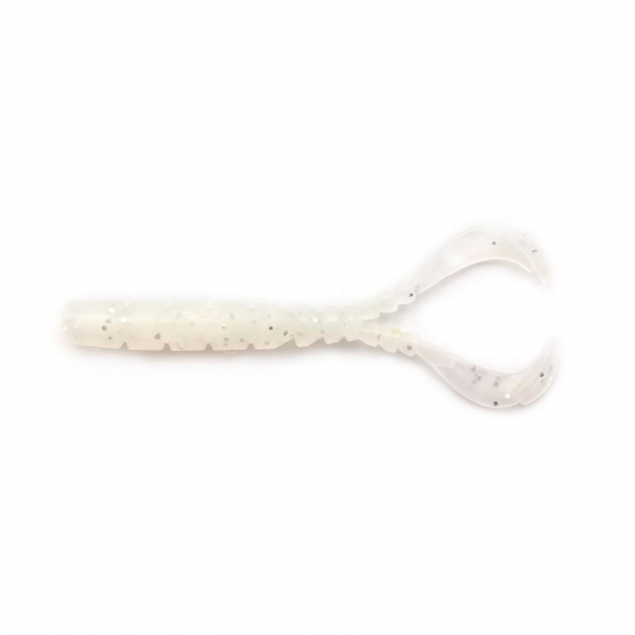 GRUB MUSTAD AJI MICRO CHIKI 4,3 CM WHITE GLOW GLITTER, 12 BUC / PLIC [1]