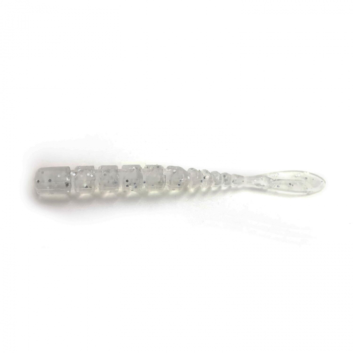 GRUB MUSTAD AJI MICRO FLA 5 CM CLEAR SILVER GLITTER, 15 BUC / PLIC [1]