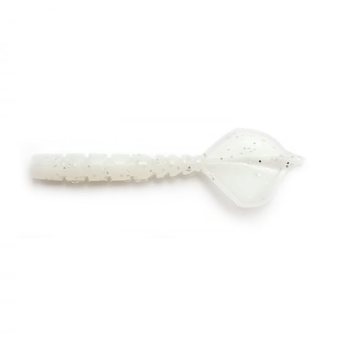 GRUB MUSTAD AJI MICRO HILA 4,3 CM WHITE GLOW GLITTER, 12 BUC / PLIC [1]