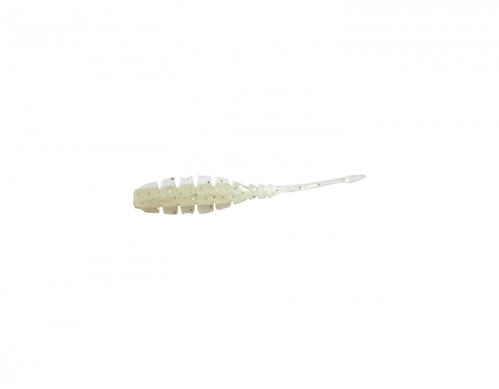 GRUB MUSTAD AJI MICRO NAF 5 CM WHITE GLOW GLITTER, 10 BUC / PLIC [1]