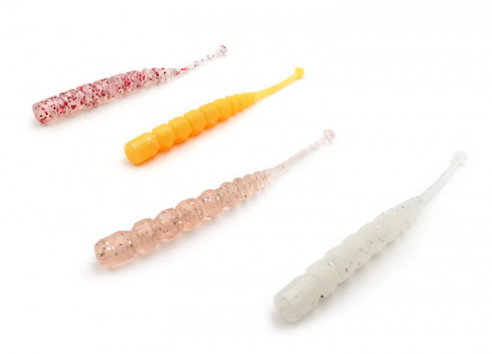 GRUB MUSTAD AJI MICRO PLU 5 CM ORANGE GLOW GLITTER, 15 BUC / PLIC [4]