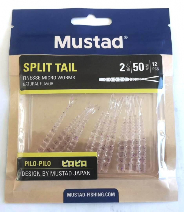 SHAD MUSTAD AJI SPLIT TAIL 5 CM MELI MELO 12 BUC / PLIC [2]