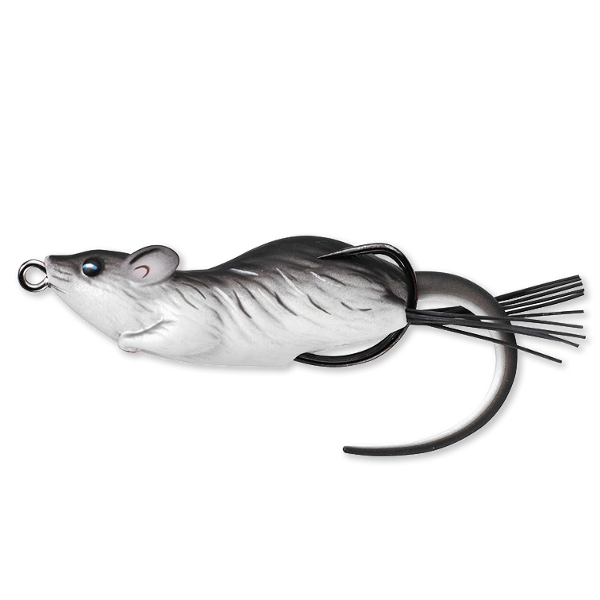 SOARECE LIVE TARGET HOLLOW MOUSE WALKING BAIT 9CM/28G BLACK/WHITE [1]