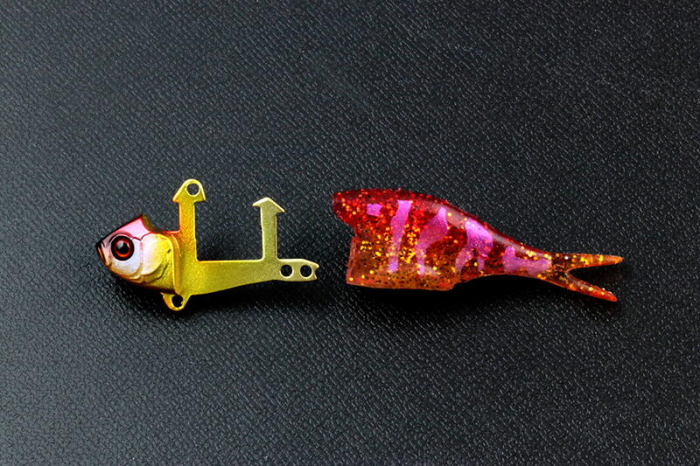NALUCA JACKALL JEUBLU 5,2CM/6,4G RED GOLD GILL [2]