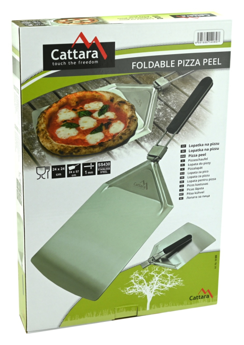 Paleta pliabila inox pentru pizza Cattara SS430, 24x33 cm [7]