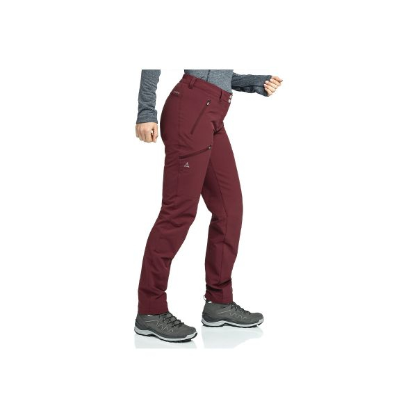 Pantaloni drumetie dama Schoffel Ascona warm dark burgundy [5]