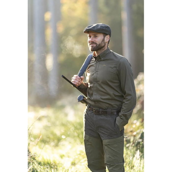 Pantaloni impermeabili Blaser Ake olive melange - black [5]