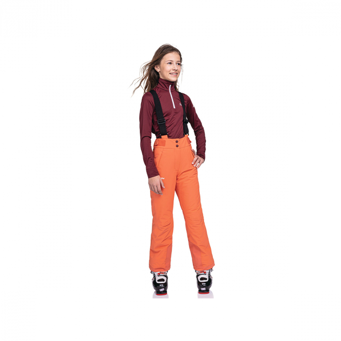 Pantaloni ski fete Schofel Joran coral orange [3]