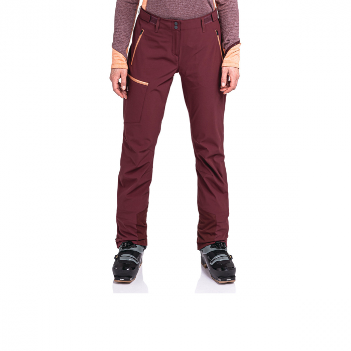 Pantaloni softshell / ski dama Schoffel Matrei dark burgundy [4]