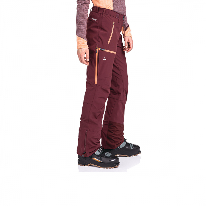 Pantaloni softshell / ski dama Schoffel Matrei dark burgundy [3]