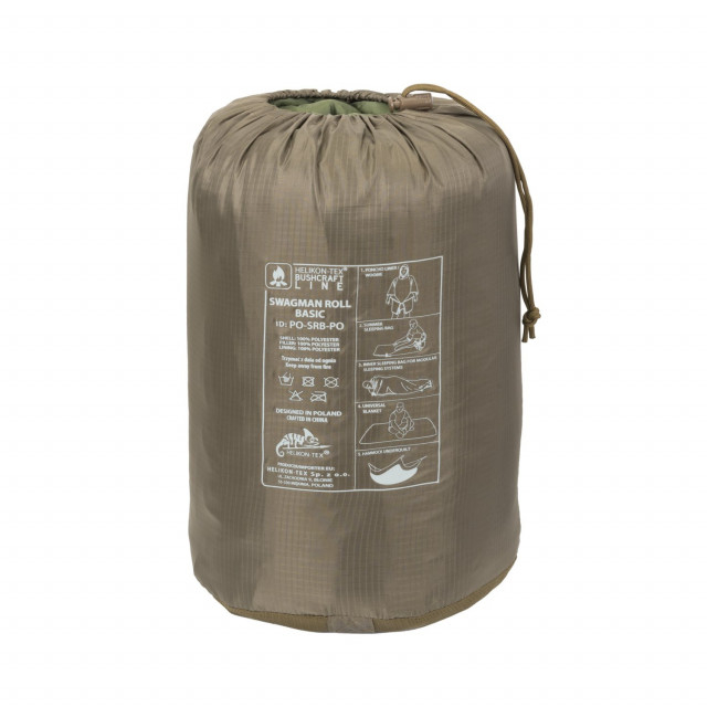 Patura multifunctionala Helikon Tex Swagman Roll Basic Black 205 x 140 cm [8]