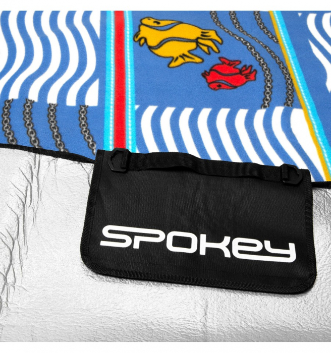Patura picnic impermeabila 150x180 cm Spokey Picnic Amber, captusita cu aluminiu [4]