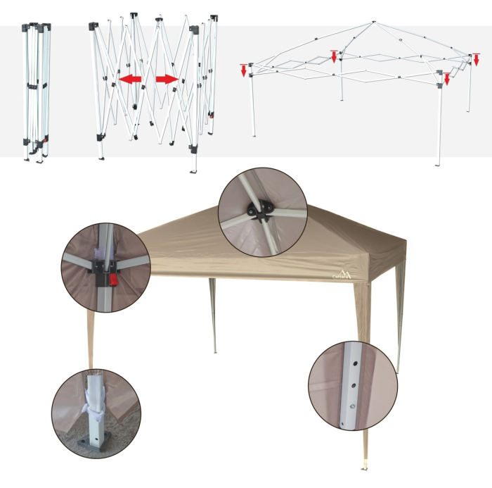 Pavilion Cattara Palace 3x3x2.5 m, rezistent la apa si la UV [6]