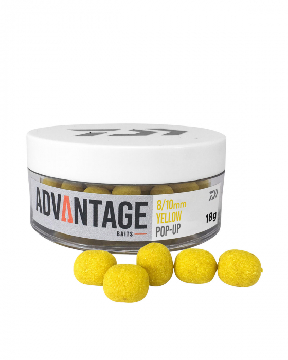 BOILIES POP-UP DAIWA ADVANTAGE YELLOW 8/10MM 18G [1]