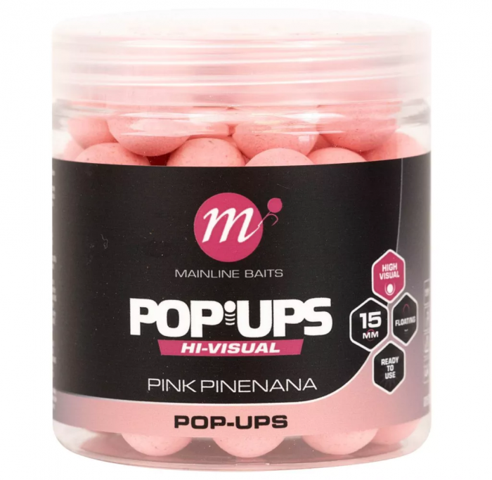 BOILIES POP-UP MAINLINE FLUO PINK PINENANA 15MM/250ML [1]