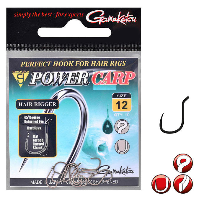 CARLIGE GAMAKATSU POWER CARP HAIR RIGGER, NR 12, 10 BUC / PLIC [1]