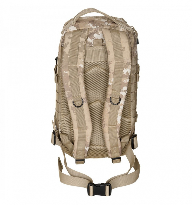 Rucsac modular Assault, 30 litri, multiple buzunare, compatibil sistem hidratare, camuflaj vegetato desert MFH [2]