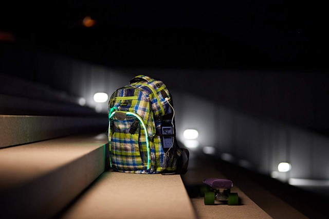 Rucsac Wheel Bee Generation Z albastru/verde/alb cu LED [5]