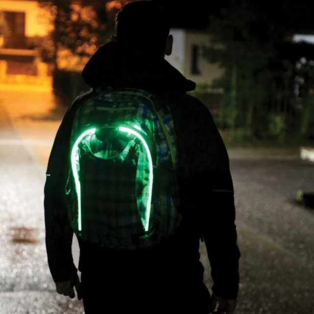 Rucsac Wheel Bee Generation Z albastru/verde/alb cu LED [2]