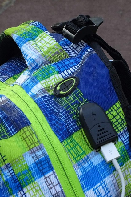 Rucsac Wheel Bee Generation Z albastru/verde/alb cu LED [4]