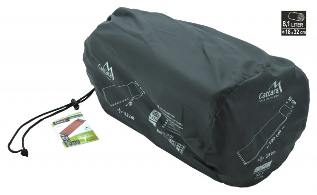 Saltea autogonflabila cu perna 190x60x38 cm Kilt Cattara [6]