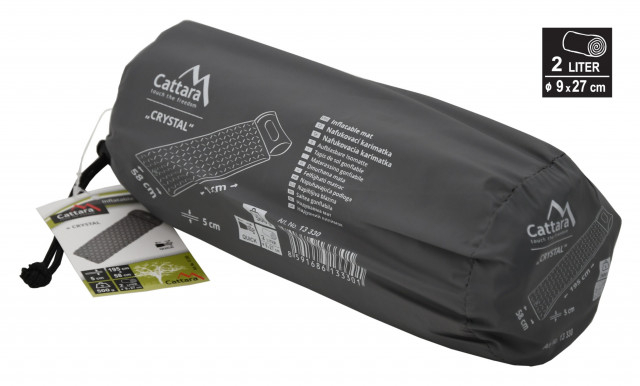 Saltea gonflabila 195x58x5 cm CRYSTAL Cattara gri [6]