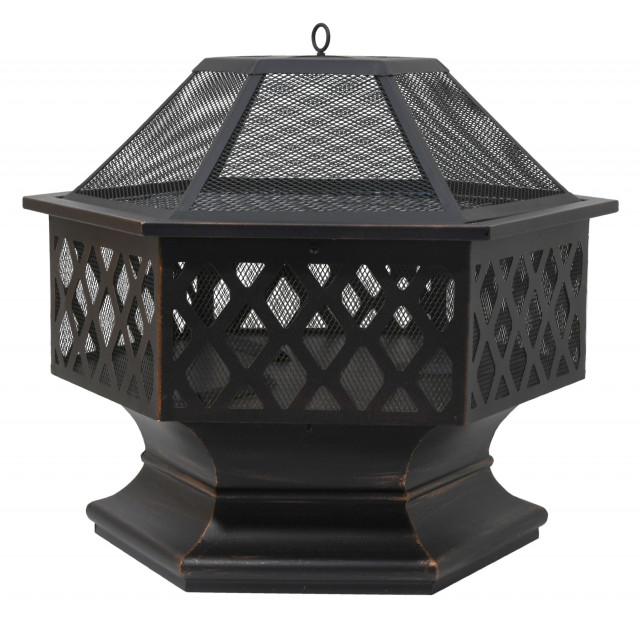 Semineu de terasa Cattara Hexagon, cu capac [3]