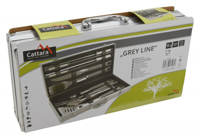 Set 11 ustensile pentru gratar Cattara gama Grey [6]
