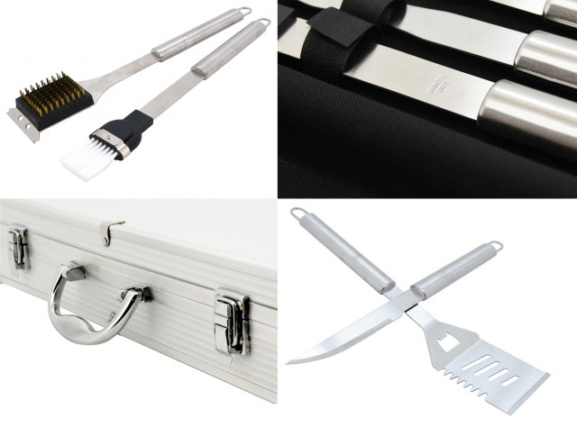 Set ustensile pentru gratar Cattara, 11 piese, cu cutie transport [4]