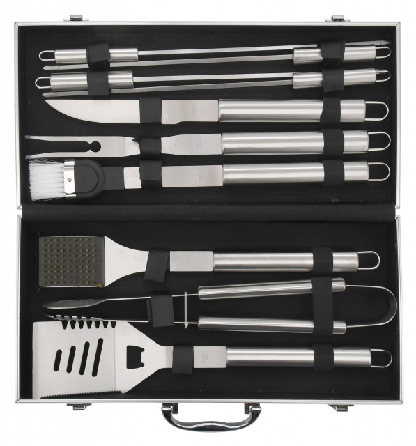 Set ustensile pentru gratar Cattara, 11 piese, cu cutie transport [3]
