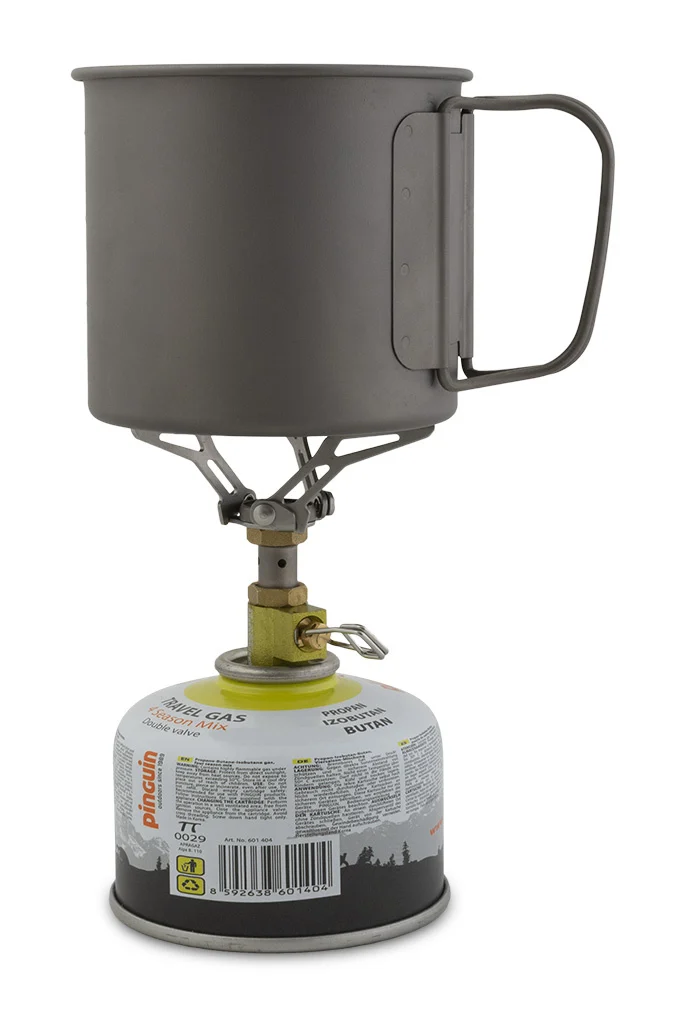 Set arzator drumetie Pinguin Atom Titan + 2 butelii gaz 230 g [5]