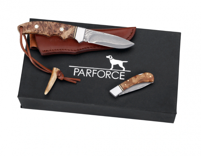 Set cutit si briceag Parforce Damasc, cutie cadou inclusa [2]