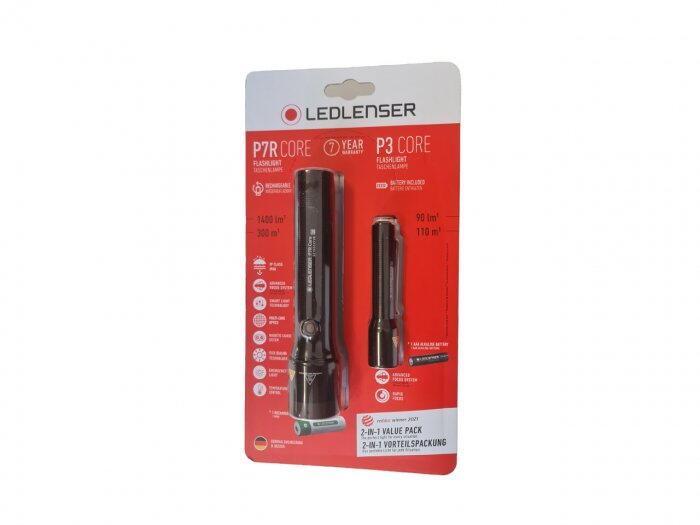 SET LANTERNE LED LENSER P7R CORE + P3 CORE [1]