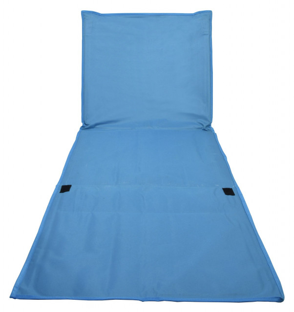 Sezlong pliabil pentru plaja / camping Cattara Korfu albastru [2]