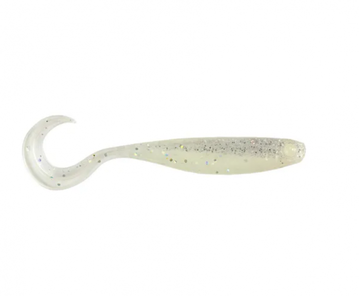 Shad Mustad Mezashi curly tail minnow 9 cm, luminous magic, 6 buc / plic [1]