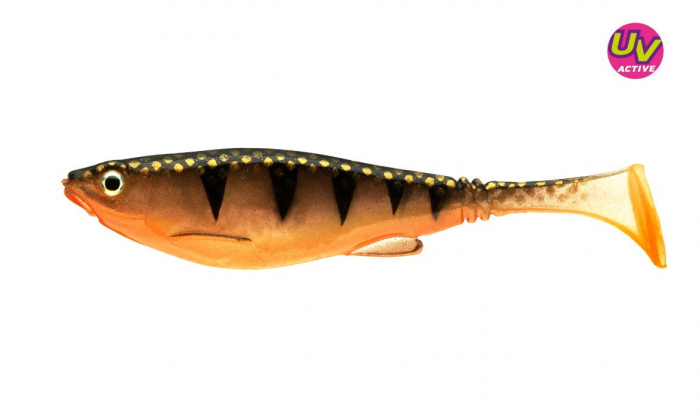 Shad Daiwa Prorex belly, 6 cm, 4 buc / plic, natural UV perch [1]