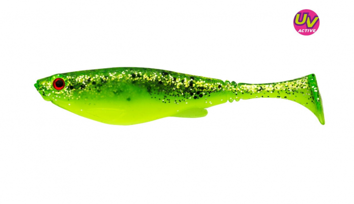 Shad Daiwa Prorex belly 8.5 cm, 4 buc / plic, chartreuse shocker [1]