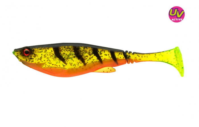 Shad Daiwa Prorex belly 8.5 cm, 4 buc / plic, ghost firetiger [1]