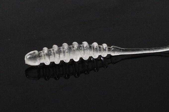 SHAD JACKALL TIDEBEAT 1,5 INCH CLEAR GLOW CRUSH 10 BUC / PLIC [3]