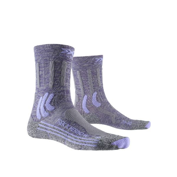 SOSETE DAMA X-BIONIC TREK X MERINO GREY PURPLE MELANGE/GREY MELANGE [1]