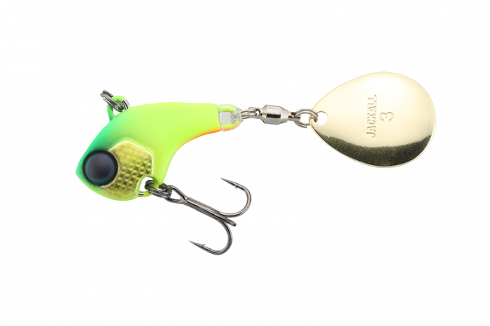 SPINNERTAIL JACKALL DERACOUP 1/4 OZ DERA CHARTREUSE [1]