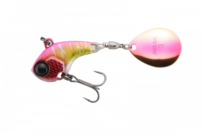 SPINNERTAIL JACKALL DERACOUP 1/4 OZ PINK BACK CROWN [1]