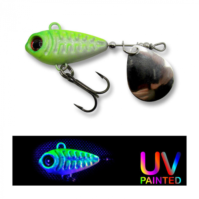 SPINNERTAIL BERTI SKELETONIK PRO WHITE/CHARTREUSE 20 GRAME [1]