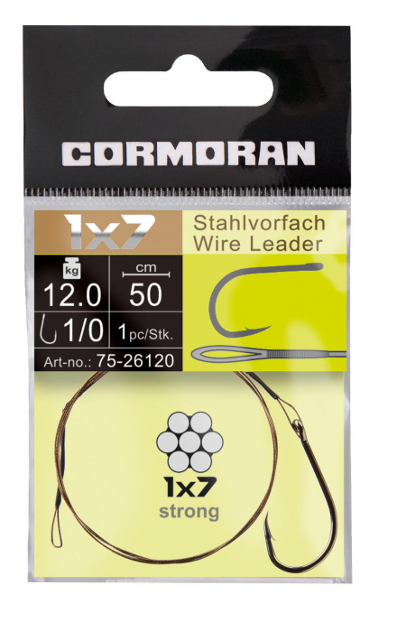 STRUNA RAPITORI 1X7 CORMORAN 50CM/9KG 1BUC/PLIC [1]