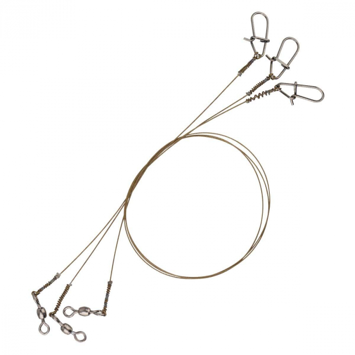 STRUNA SAVAGE GEAR RAW49 UNCOATED TRACE 20 CM, 0.27 MM, 7 KG, 3 BUC / PLIC [1]