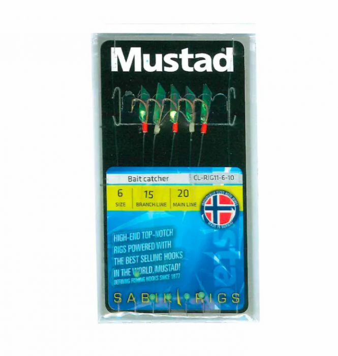 TAPARINA MUSTAD BAIT CATCHER NR. 8, 5 BUC / PLIC [1]
