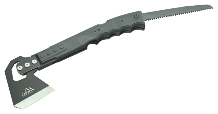 Topor 4 in 1 Cattara, cu fierastrau, fluier, amnar, teaca [2]